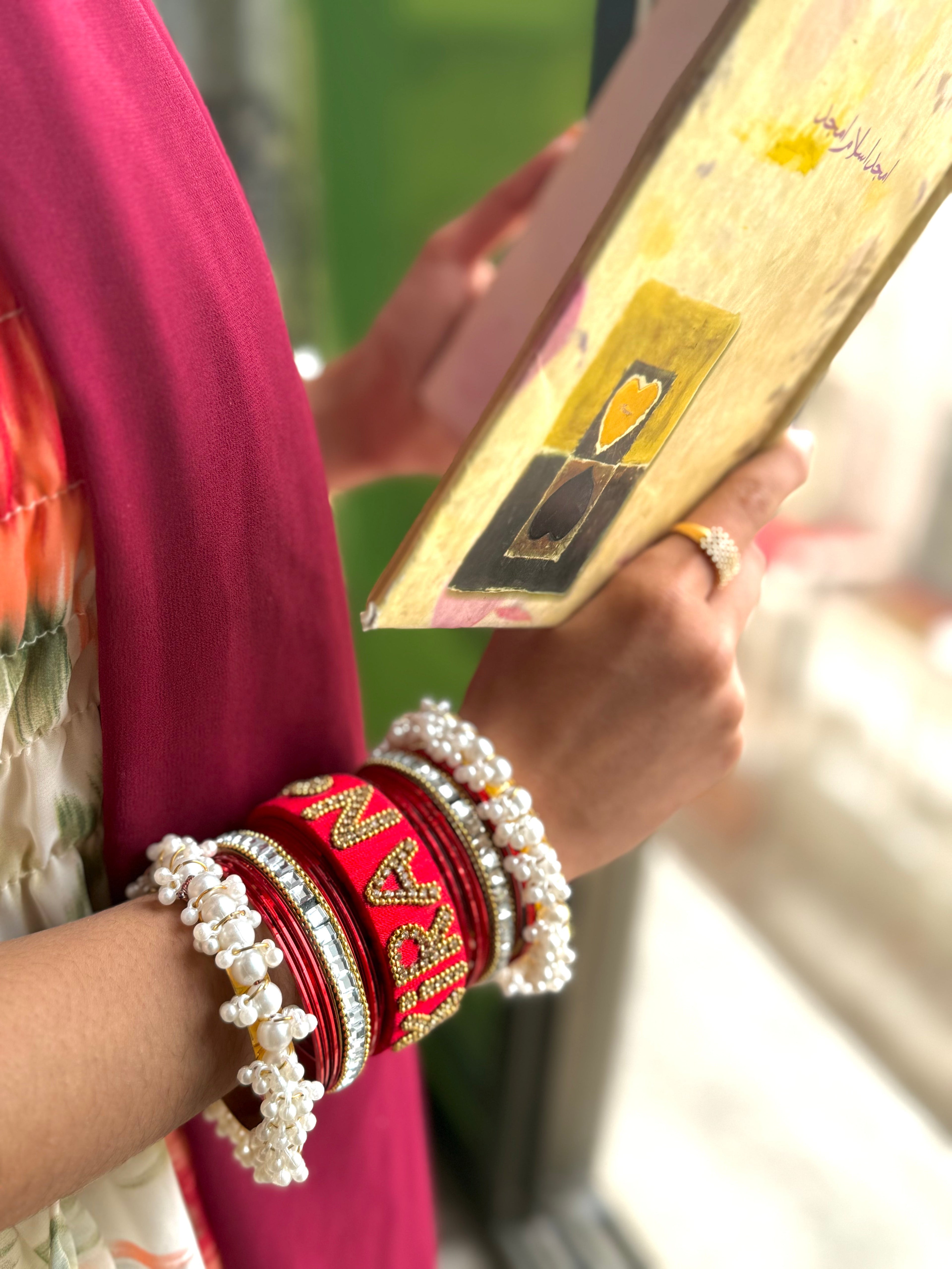 Customize name bangles set